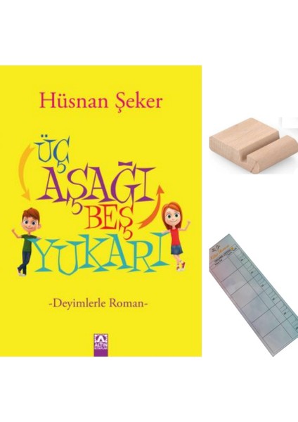 Üç Aşağı Beş Yukarı / Hüsnan Şeker / 5. ve 6. Sınıf / 10-12 Yaş Hikaye+Tablet Tutucu+Takip Ayracı
