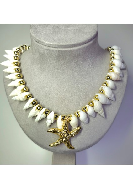 Çelik Figürlü Deniz Yıldızı Kolye Bohem Deniz Kabuğu Yazlık Choker Kadın Takı fiyatları