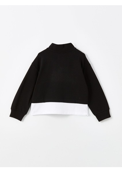 Yeni Sezon Dik Yaka Kız Çocuk Kalın Sweatshirt fiyatları