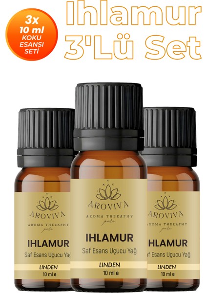 Ihlamur 3'lü Oda Kokusu Seti - Ballı & Sakinleştirici (3X10ML)