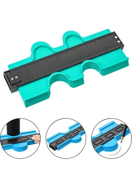 Ieg® Kontur Ölçüm Cihazı Ahşap Fayans Şekillendirme Kalıbı 24 cm (4887)