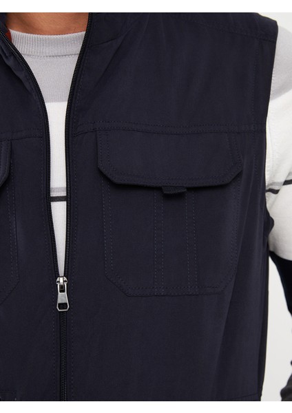 Yeni Sezon Standart Kalıp Dik Yaka Erkek Avcı Yeleği fırsatları