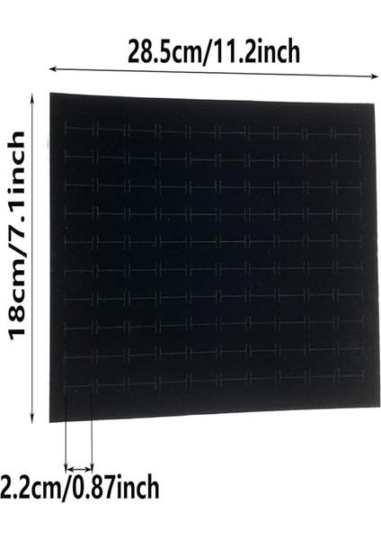 100 Lü Yüzük Floklu Süngeri Siyah 18 cm x 28.5 cm x 1.5 cm fiyatları