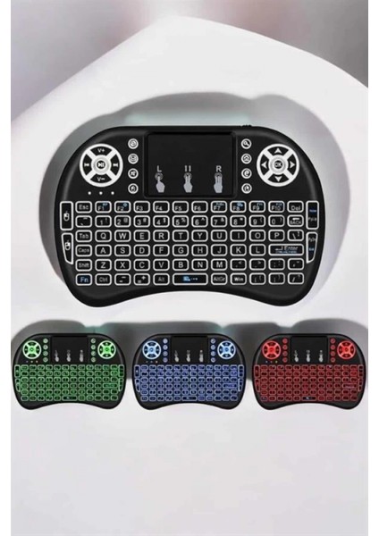 USB Bağlantılı Mini Q Klavye Işıklı Tüm Cihazlara Uyumlu indirimleri