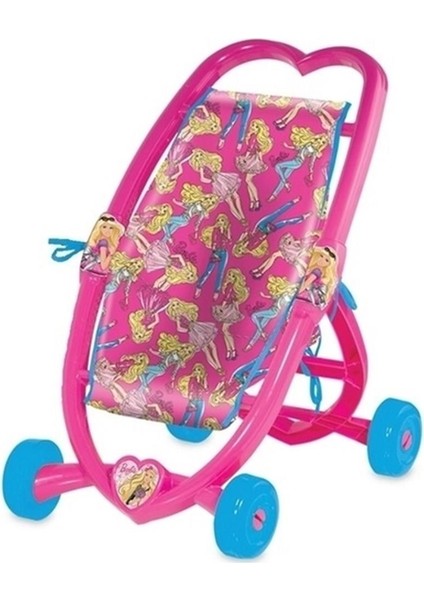 Dede Oyuncak Barbie Kalpli Puset Set 03036