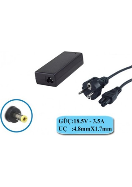 CLH-306 Hp 65W 18.5V 3.5A 4.8-1.7 Notebook Adaptörü