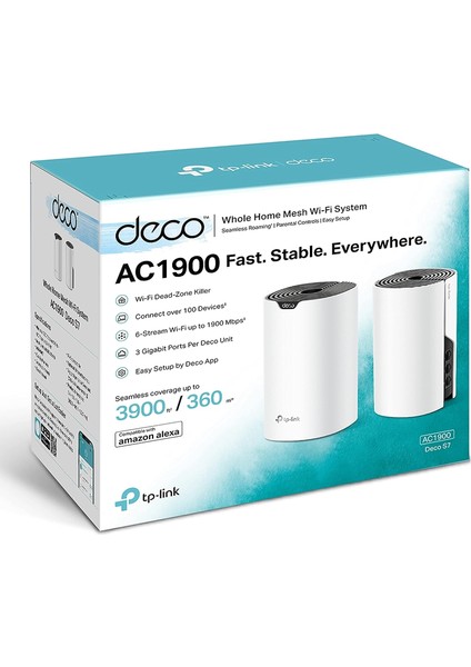 Tp-Lınk Deco S7(2-Pack) AC1900 Dualband Whole Home Mesh Access Poınt fiyatları