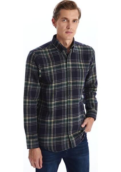 Yeni Sezon Regular Fit Uzun Kollu Ekose Erkek Oduncu Gömlek