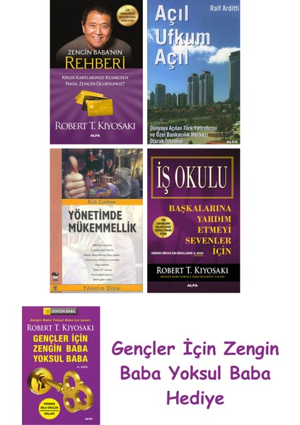 Zengin Baba’nın Rehberi + Açıl Ufkum Açıl + Yönetimde Mükemmellik + Iş Okulu - Başkalarına Yardım...
