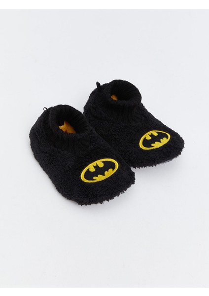 Yeni Sezon Batman Nakışlı Erkek Çocuk Ev Ayakkabısı
