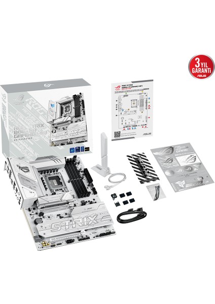 Asus Rog Strıx B860-A Gamıng Wıfı 4x Ddr5 Dp/hdmı 4x M.2 1x 2.5glan/wıfı7/bt Usb3.2 1851P Anakart