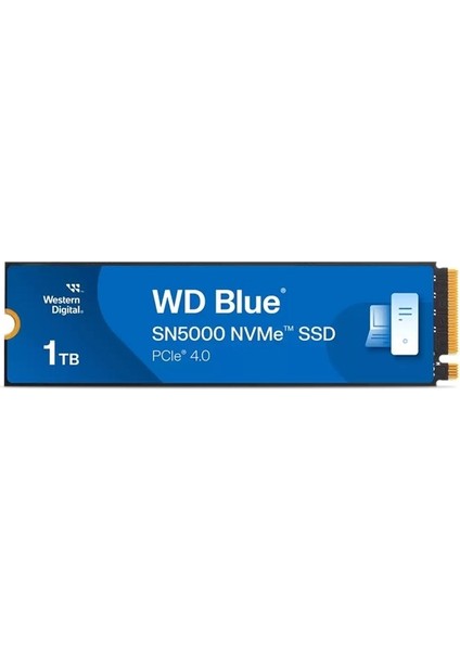 Wd Blue SN5000 1tb 5150/4900MB/S Pcıe 4.0 Nvme SSD WDS100T4B0E
