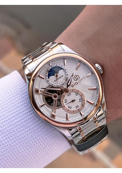 Otomatik ve Kurmalı Çelik Karatma ve Renk Atma Yapmaz 5 Atm Erkek Kol Saati EBG.10683.5 modelleri