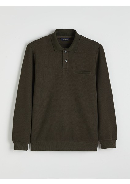 Yeni Sezon Polo Yaka Erkek Sweatshirt