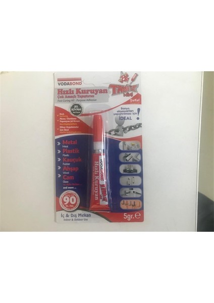 Vodobond Tamir Et 5gr (Metal-Plastik-Kauçuk-Ahşap-Cam)