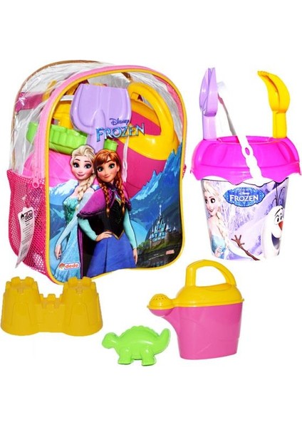 Dede Oyuncak Frozen Resimli Sırt Çantalı Plaj Set