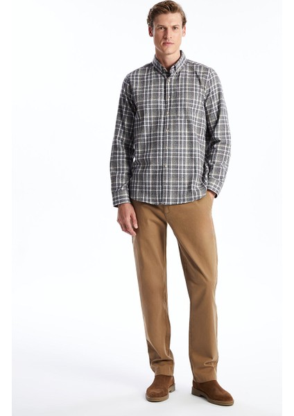 Yeni Sezon Regular Fit Uzun Kollu Ekose Erkek Gömlek fiyatları