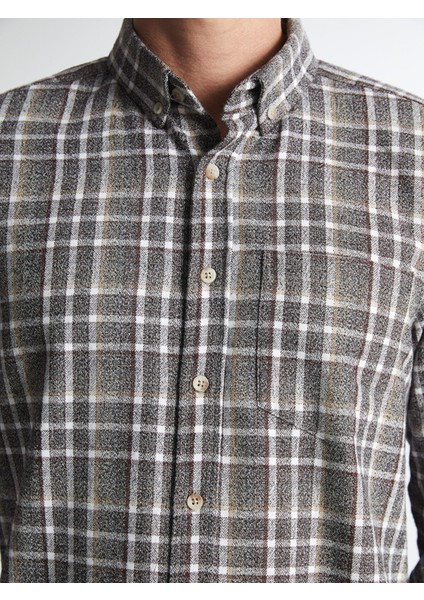 Yeni Sezon Regular Fit Uzun Kollu Ekose Erkek Gömlek modelleri