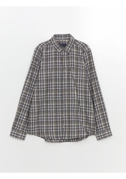 Yeni Sezon Regular Fit Uzun Kollu Ekose Erkek Gömlek indirimleri