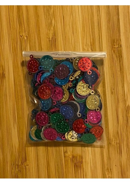 Ince Kaplama Tuğra Plastik Pul 11MM. Tahmini 240-250 Adet Civarı. Renkli. fırsatları