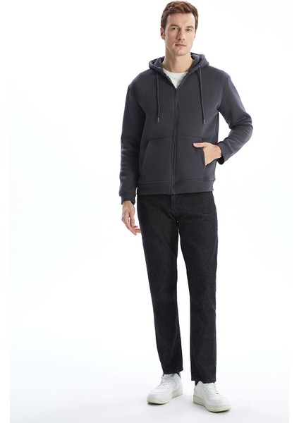 Yeni Sezon Kapüşonlu Uzun Kollu Erkek Fermuarlı Sweatshirt fiyatları