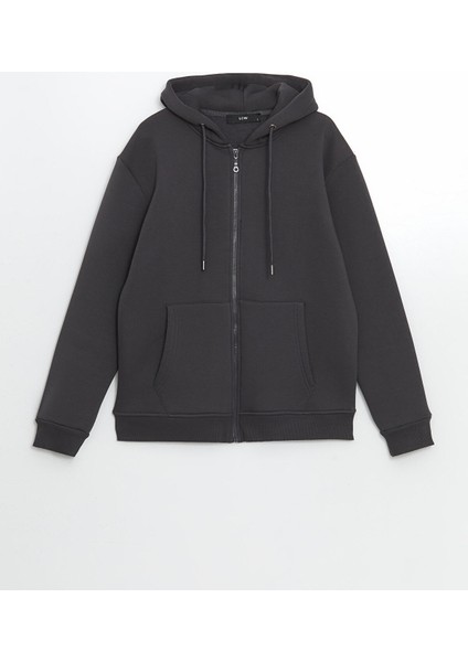 Yeni Sezon Kapüşonlu Uzun Kollu Erkek Fermuarlı Sweatshirt indirimleri