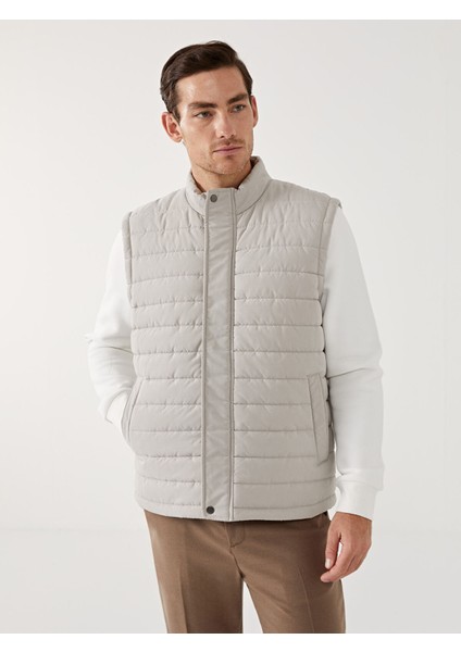 Yeni Sezon Standart Kalıp Dik Yaka Erkek Şişme Yelek