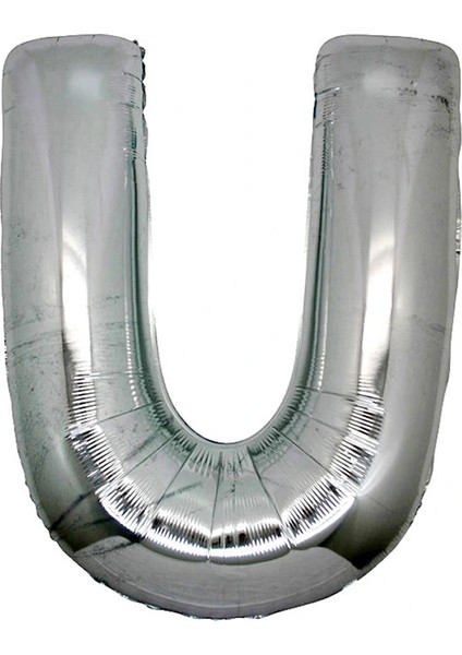 Ieg® U Harf Folyo Balon Gümüş Renk 40 Inç (4887)
