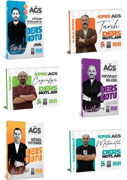 2026 Meb Ags Tarih Türkiye Coğrafyası Sayısal Sözel Yetenek Mevzuat Bilgisi Eğitimin Temelleri Ders Notu Seti