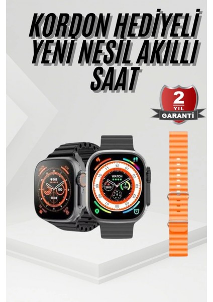 Ieg® Akıllı Saat Sağlık Takibi Kalp Atışı Adımsayar Ultra Yeni Nesil Nefes Egzersizi