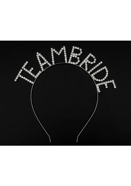 Ieg® Kristal Taşlı Gümüş Renk Team Bride Gelin Tacı (4887)