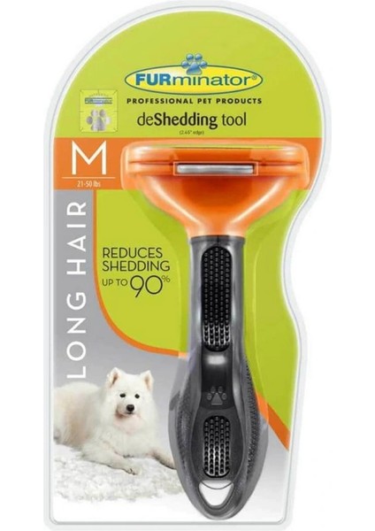 Uzun Tüylü Köpekler Için Kolay Tarama Fırçası Temizlenebilir Çelik Tarak Tüy Toplayıcı Medium