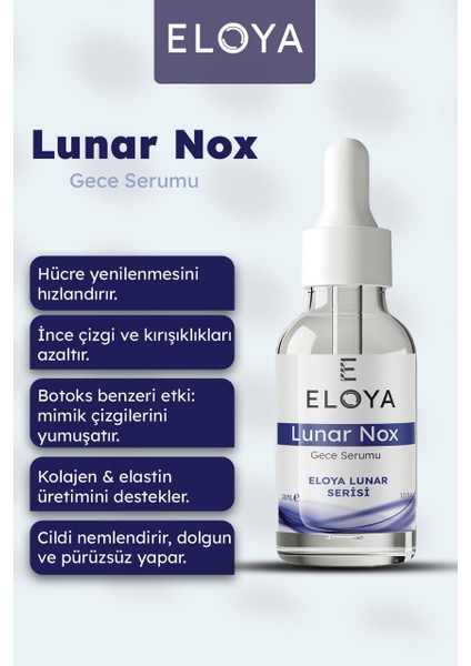 Lunar Nox Gece Serumu – Botoks Benzeri Etkili, Kırışıklık Karşıtı & (30 Ml) fiyatları