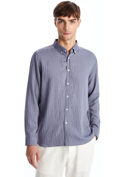 Yeni Sezon Slim Fit Uzun Kollu Oxford Erkek Gömlek