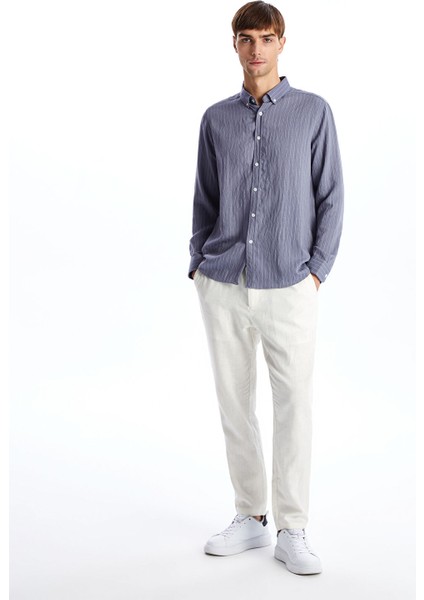 Yeni Sezon Slim Fit Uzun Kollu Oxford Erkek Gömlek fiyatları