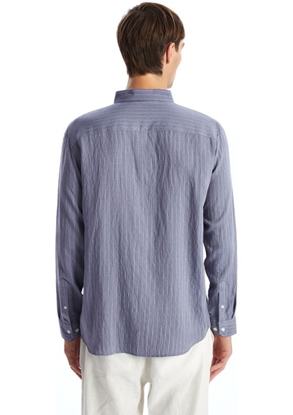 Yeni Sezon Slim Fit Uzun Kollu Oxford Erkek Gömlek fırsatları