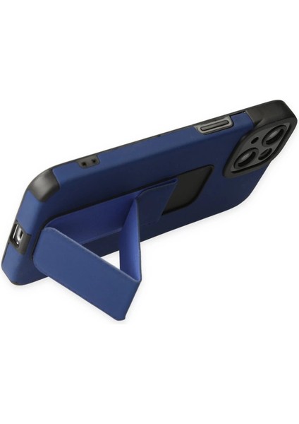 Iphone 14 Plus Kılıf Mega Standlı Silikon - Mavi fırsatları