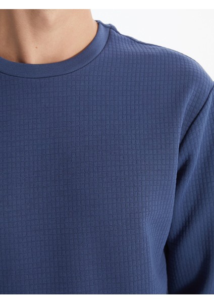 Yeni Sezon Bisiklet Yaka Uzun Kollu Erkek Sweatshirt modelleri