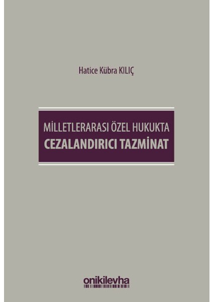 Milletlerarası Özel Hukukta Cezalandırıcı Tazminat