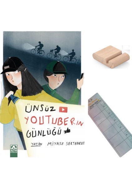 Ünsüz Youtuber In Günlüğü - 1. Kitap - Miyase Sertbarut/ 6-7-8. Sınıf Ortaokul Hikaye+Tablet Tutucu