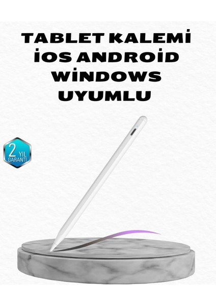 Manyetik Dokunmatik Kalem – Bluetooth Gerektirmeyen, Type-C Şarjlı, iPad ve Android Uyumlu Hassas Stylus