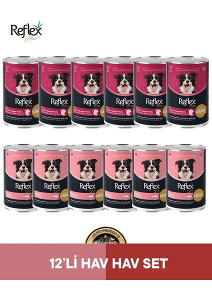 Plus Köpek Maması 12'li Hav Hav Set
