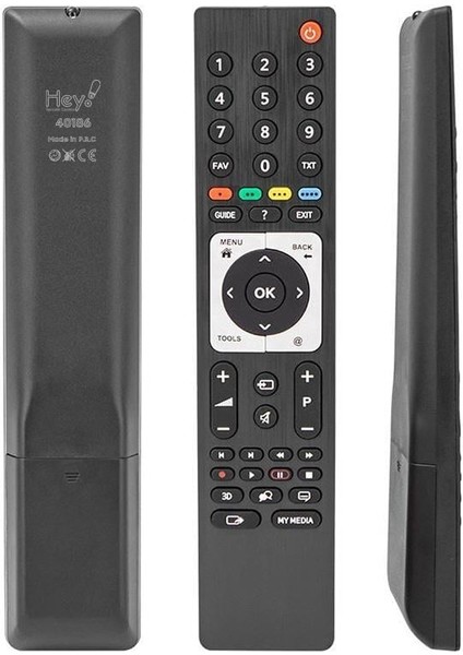 Arçelik Beko Grundig 3D Metalik Göbek Guıde Tuşlu TS4187R-2 LCD Kumandası