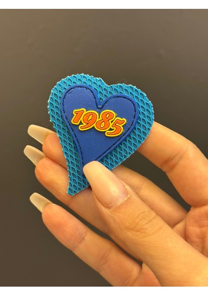 5x4 cm 1985 Yazılı Deri Kalp Arma Dikiş Aksesuarı modelleri