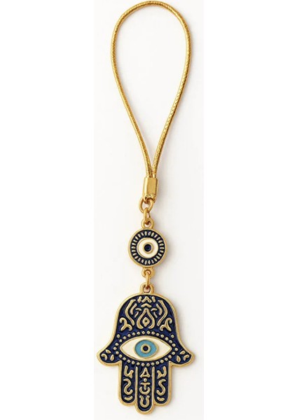 Altın Detaylı Fatma’nın Eli & Nazar Boncuğu Dikiz Aynası Süsü fiyatları