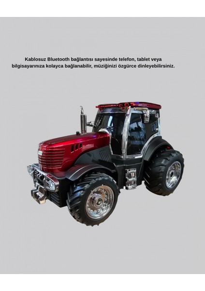 Traktör Tasarımlı Bluetooth Hoparlör 12W Tws Destekli Nostaljik Model modelleri