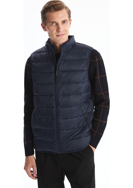 Yeni Sezon Standart Kalıp Dik Yaka Erkek Şişme Yelek