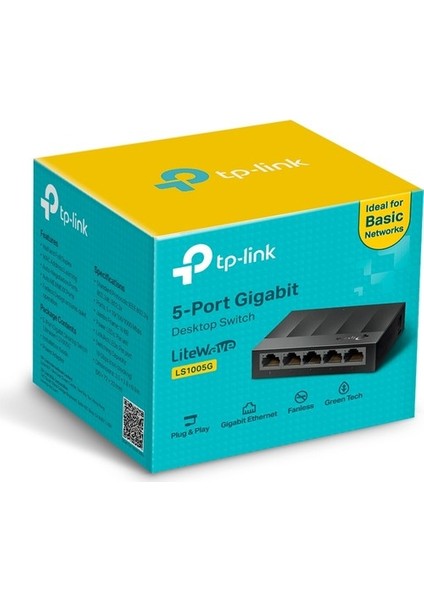 Tp-Lınk LS1005G 5 Port 10/100/1000 Yonetılemez Desktop Swıtch Plastik Kasa fiyatları