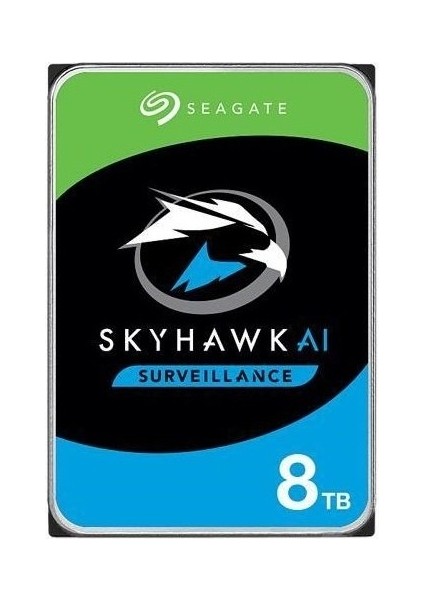 Seagate Skyhawk Aı 8tb 7200RPM 256MB Sata3 ST8000VE001 7/24 HDD