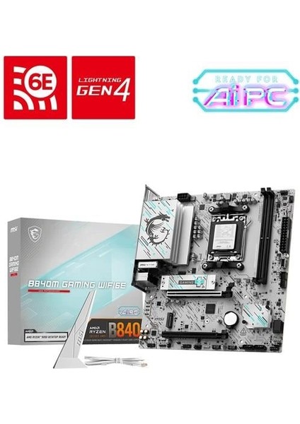 Msı Pro B840M-P Wifi6e Ddr5 HDMI 5 Gbps 2.5g Lan Matx